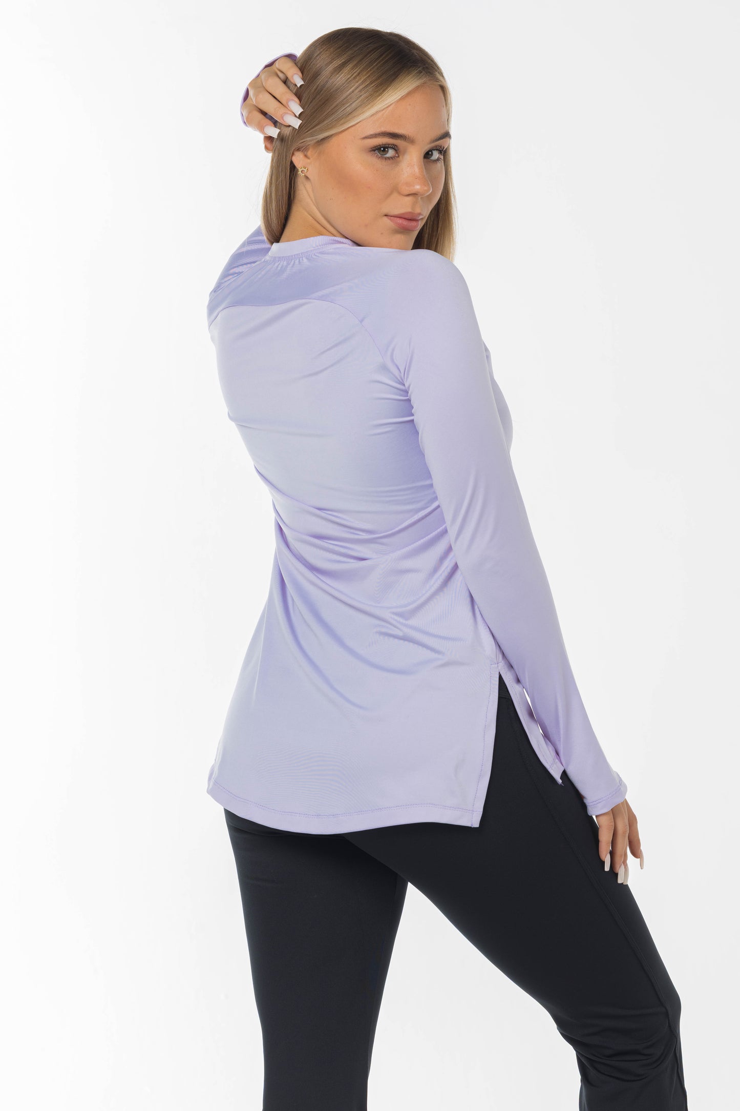 purple long sleeve