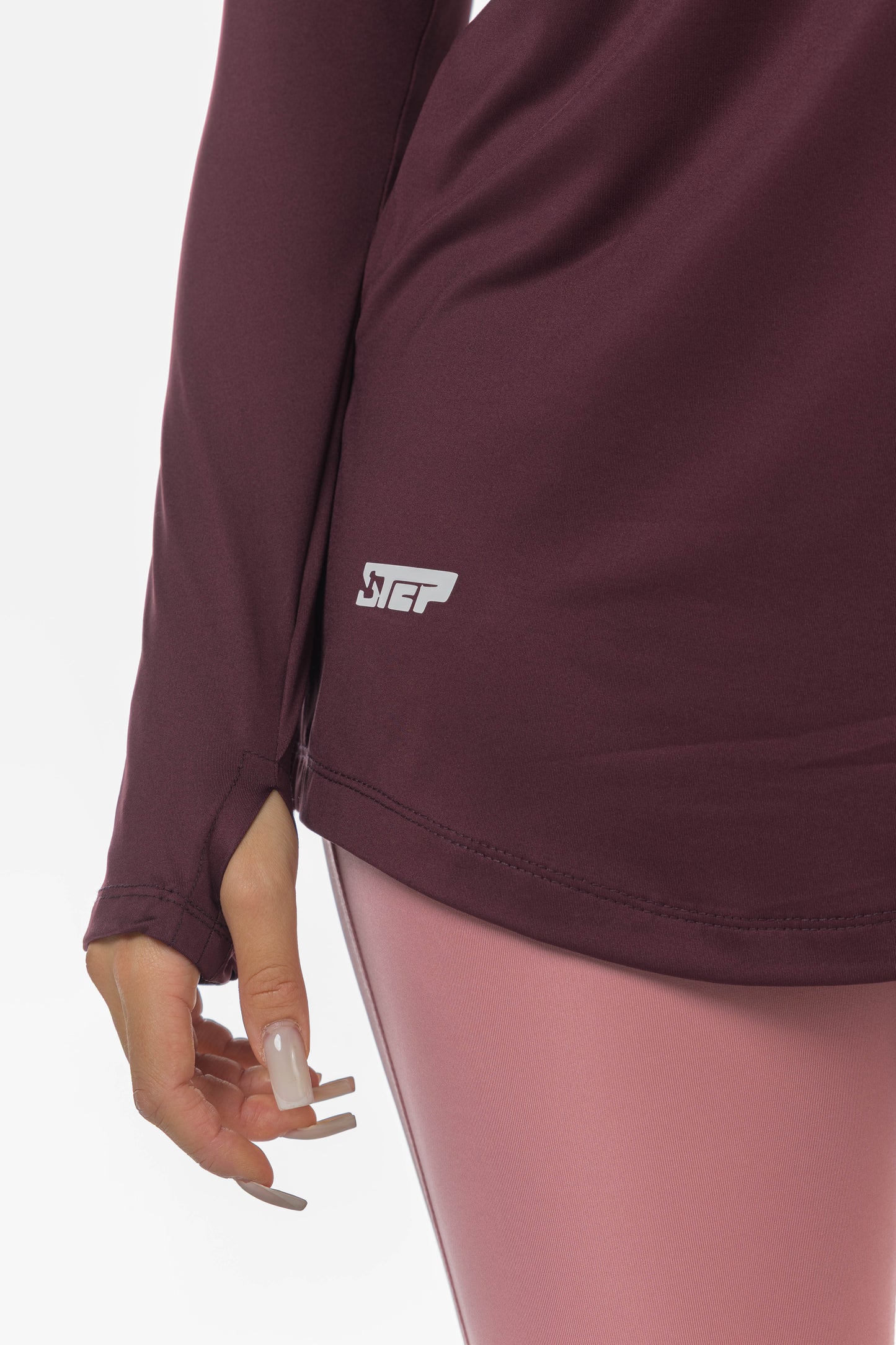 burgundy long sleeve