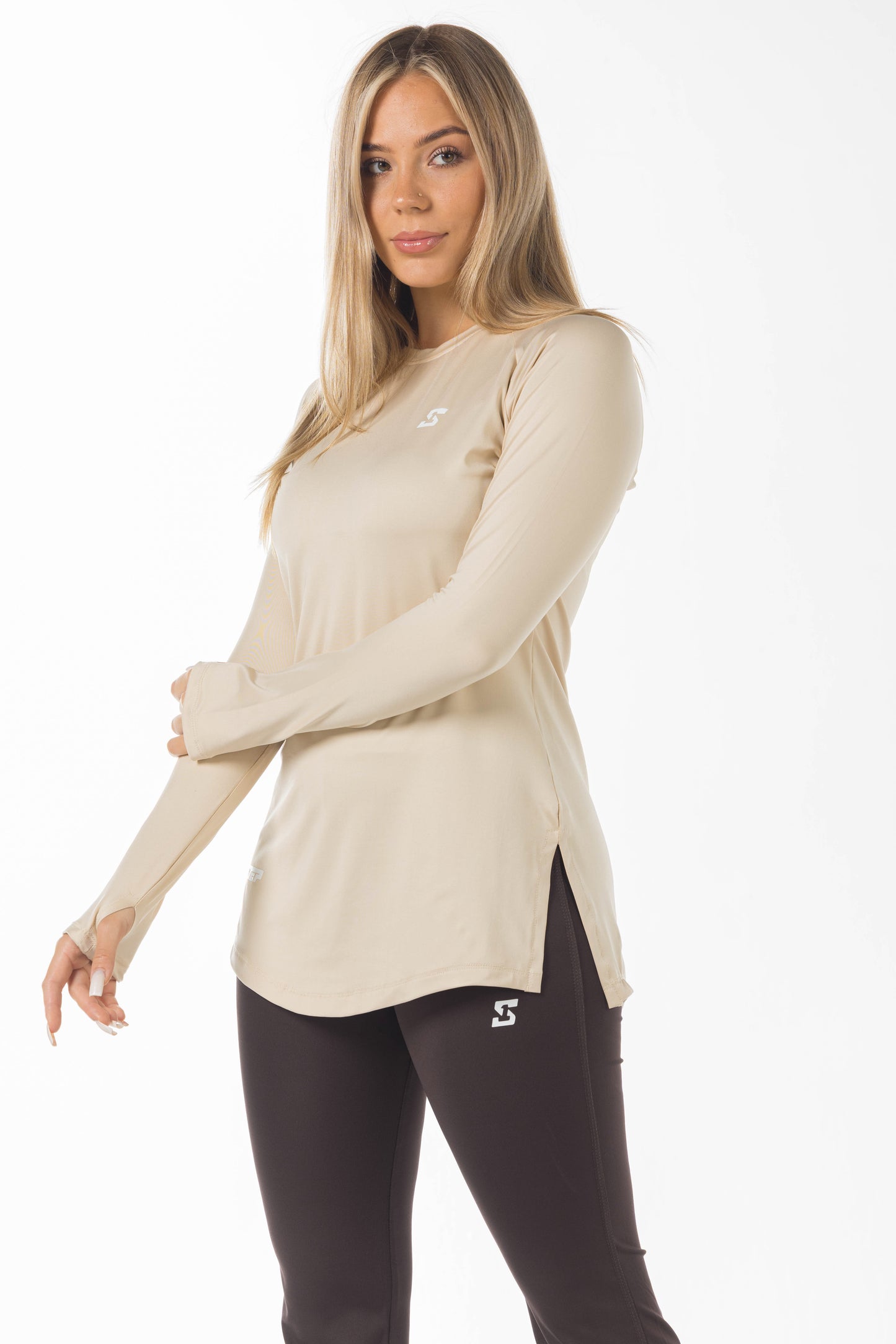 beige long sleeve