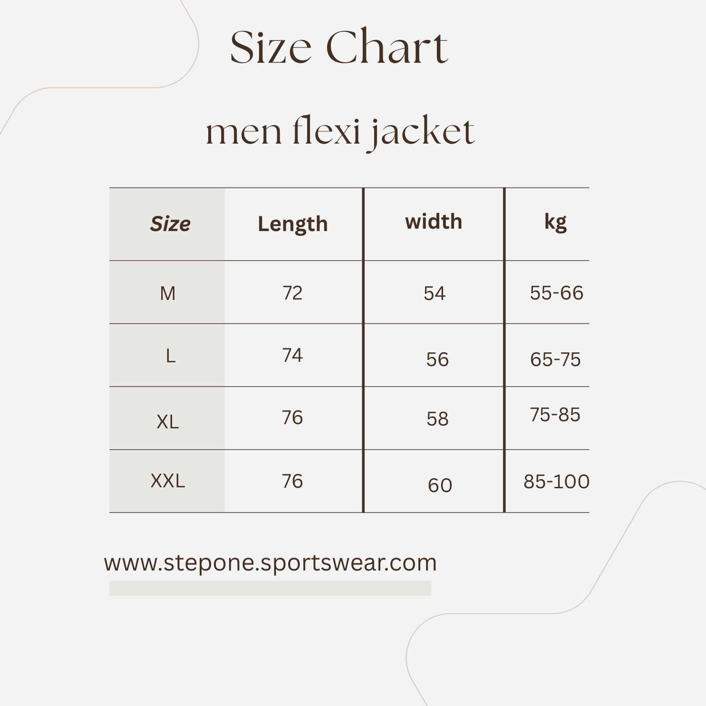 men flexi jacket