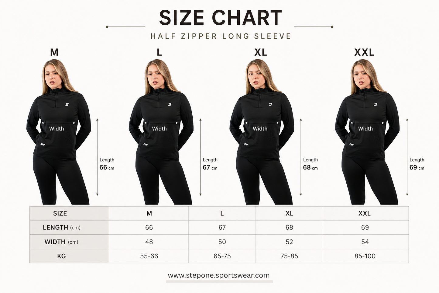 Half zipper long sleeve