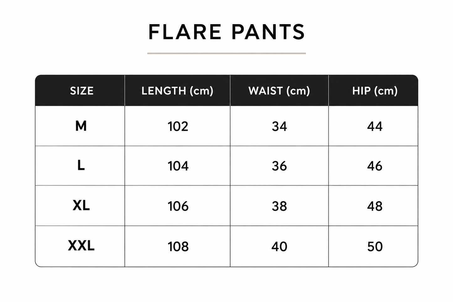 FLARE PANTS