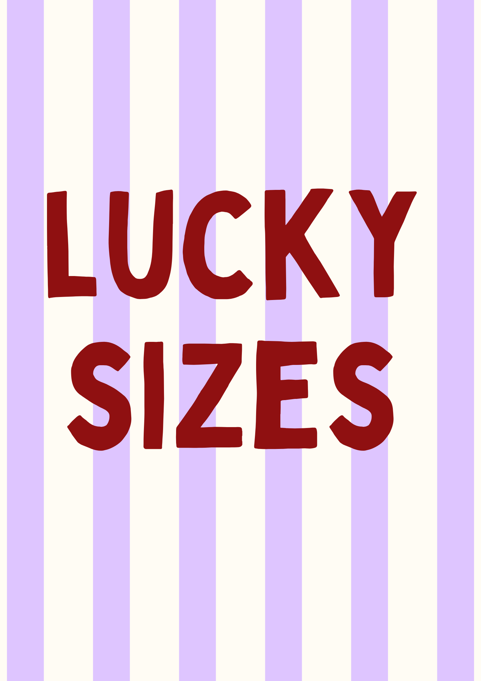 Lucky sizes