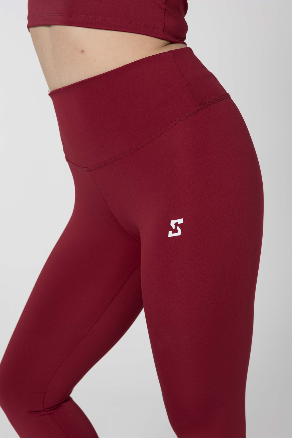 leggings dark red