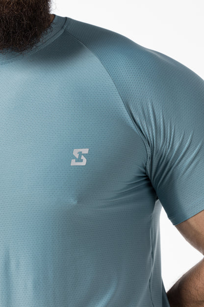 light blue short sleeve men