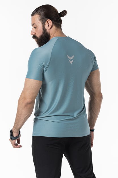 light blue short sleeve men
