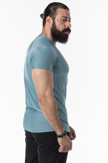 light blue short sleeve men