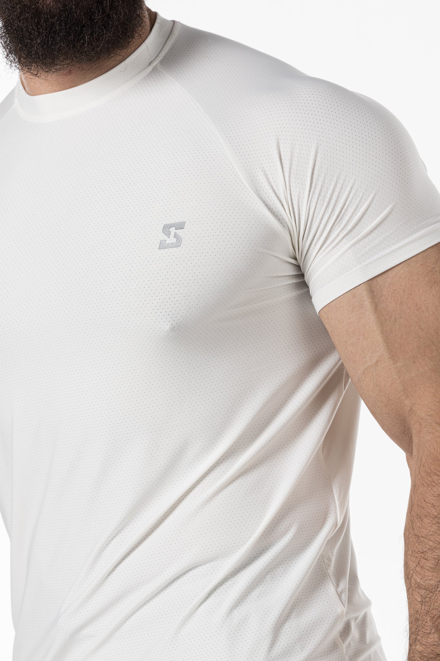 white short sleeve men