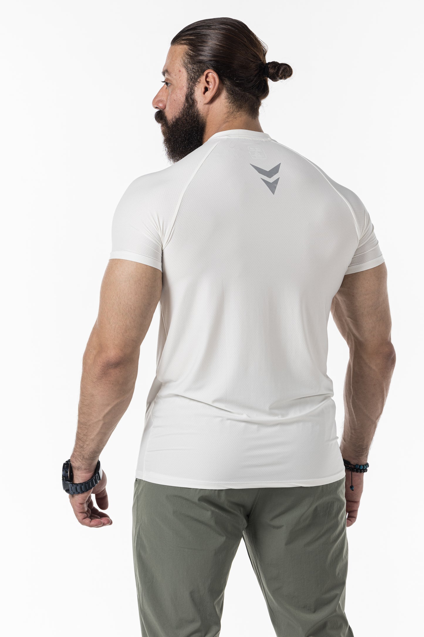 white short sleeve men