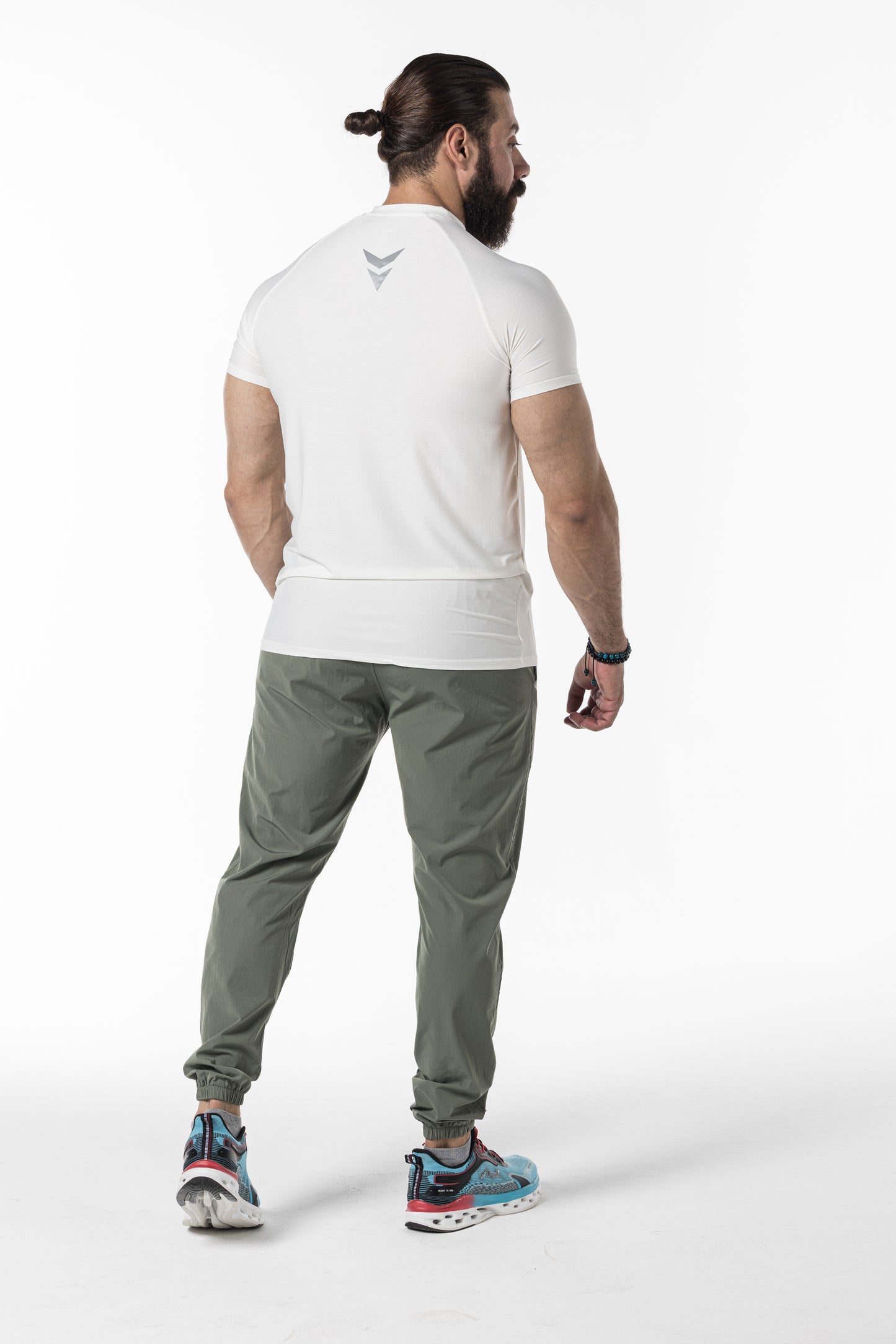 white short sleeve men
