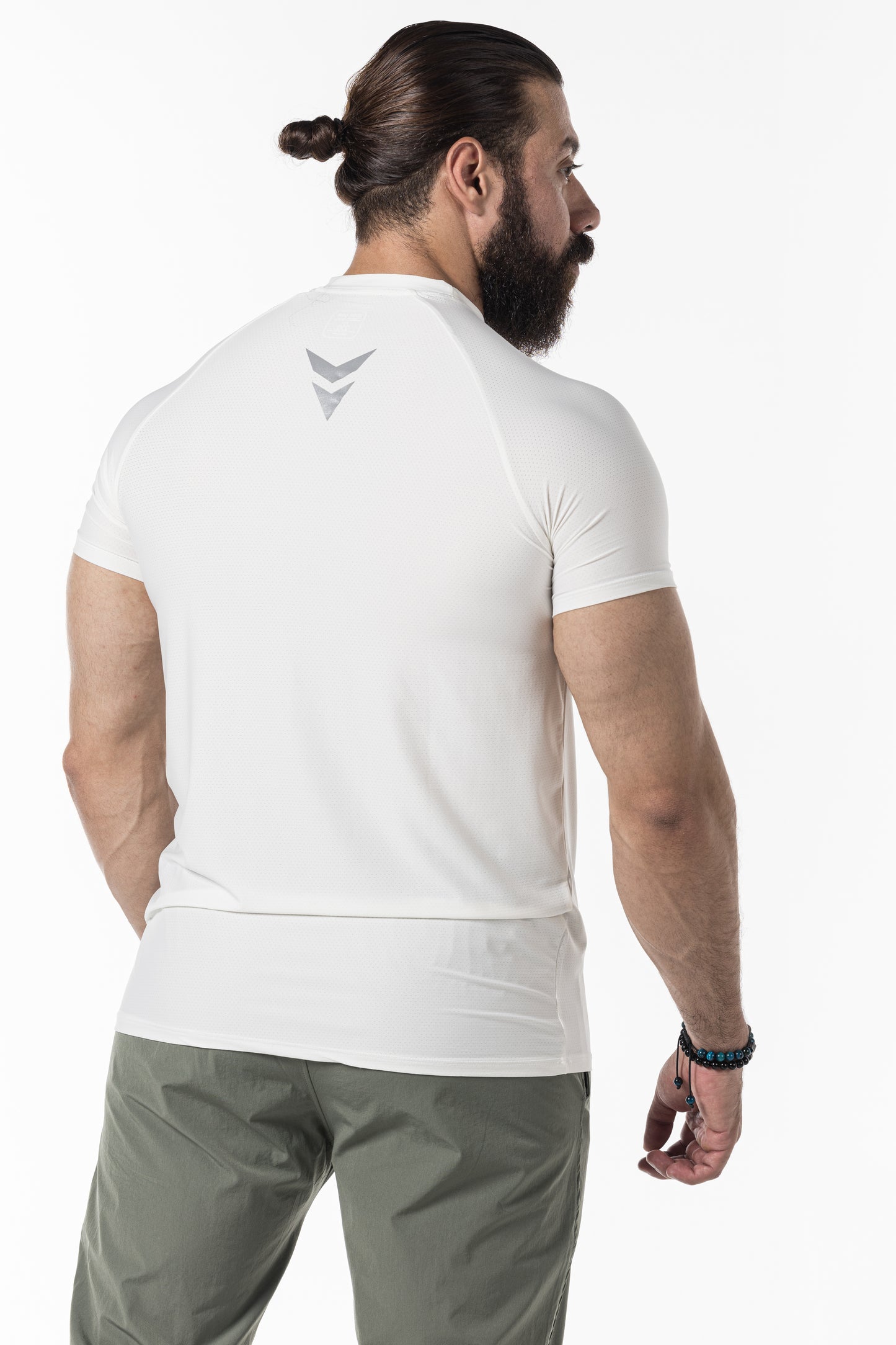 white short sleeve men