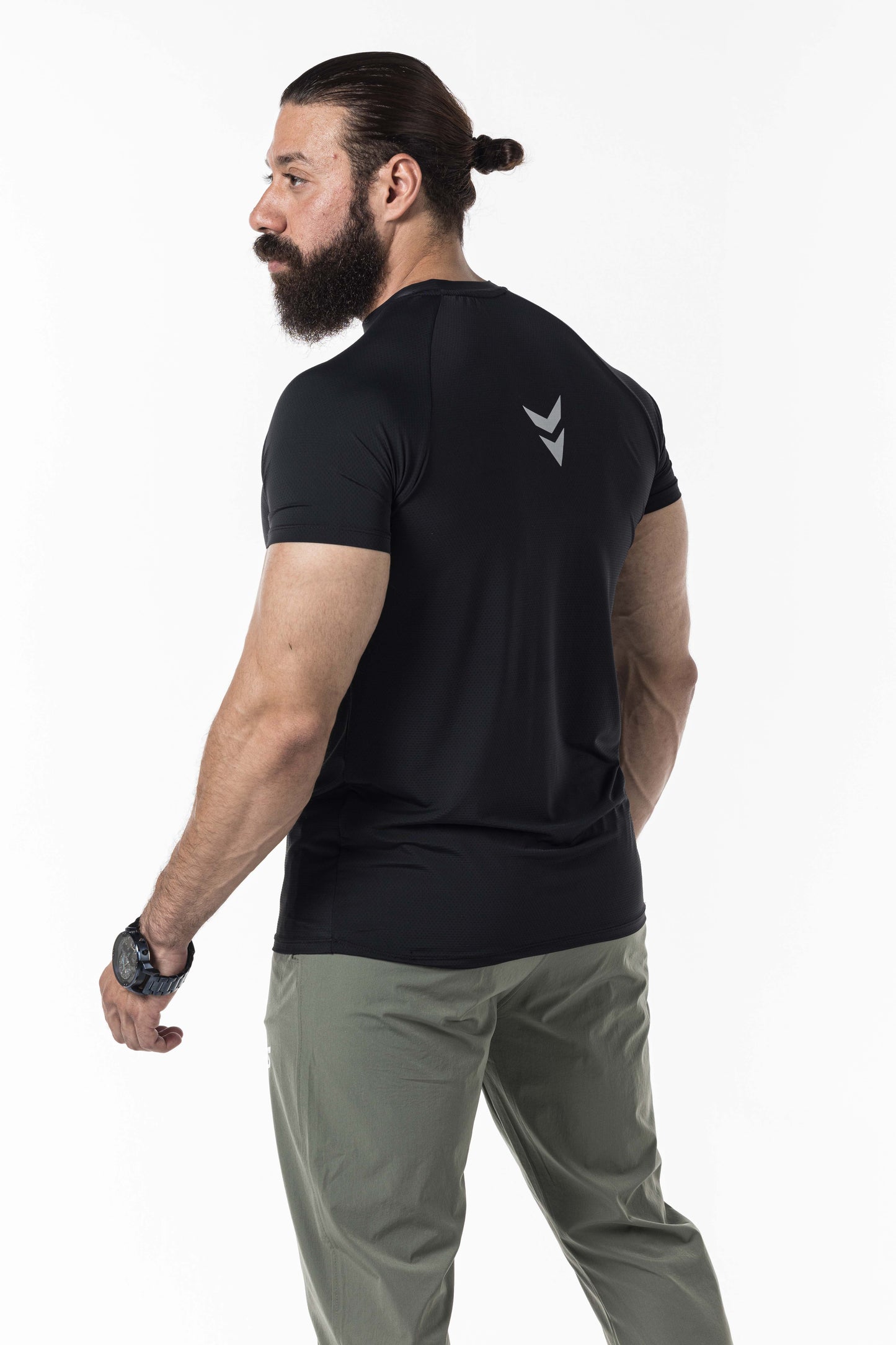 black short sleeve men