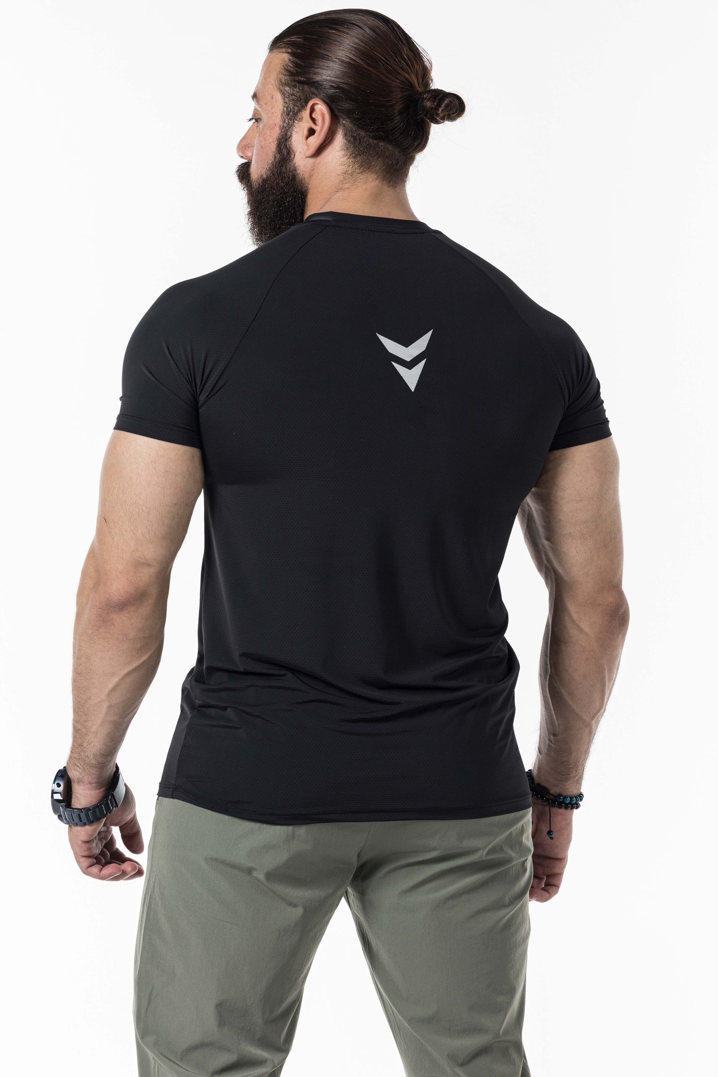 black short sleeve men