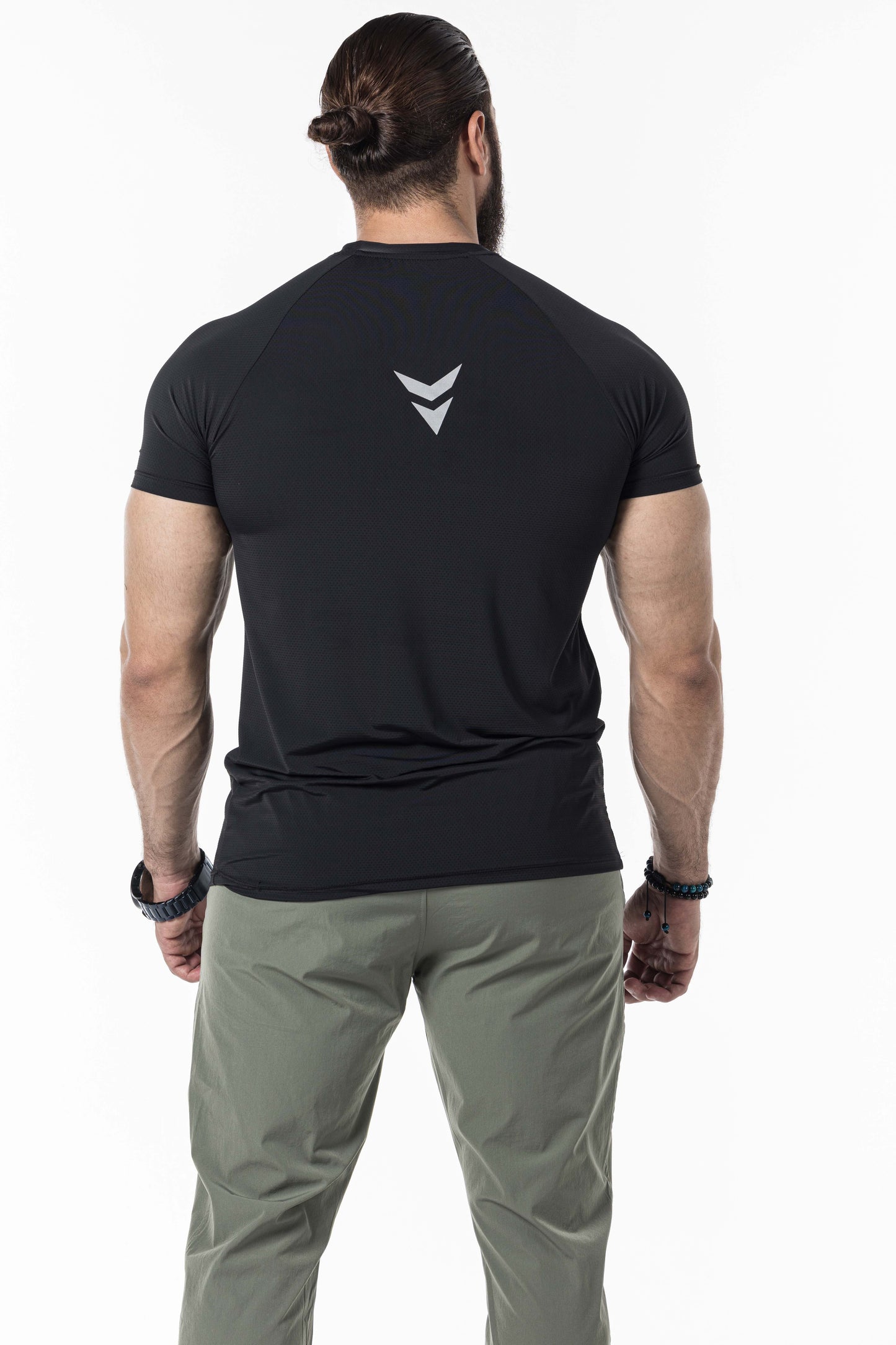 black short sleeve men