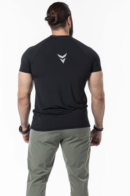 black short sleeve men