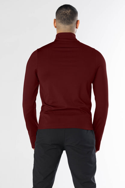 Men half zipper long sleeve