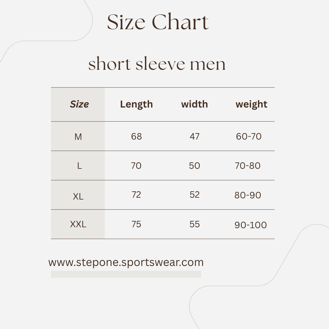 white short sleeve men