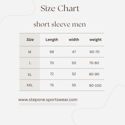 white short sleeve men