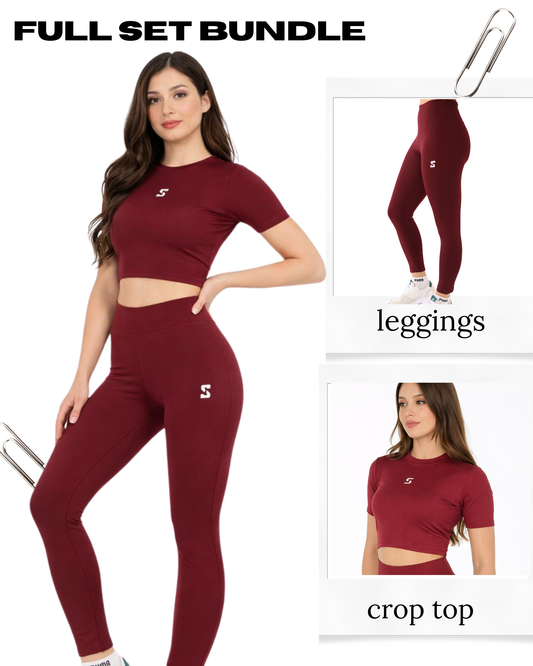 full Set bundle (crop top +legging)