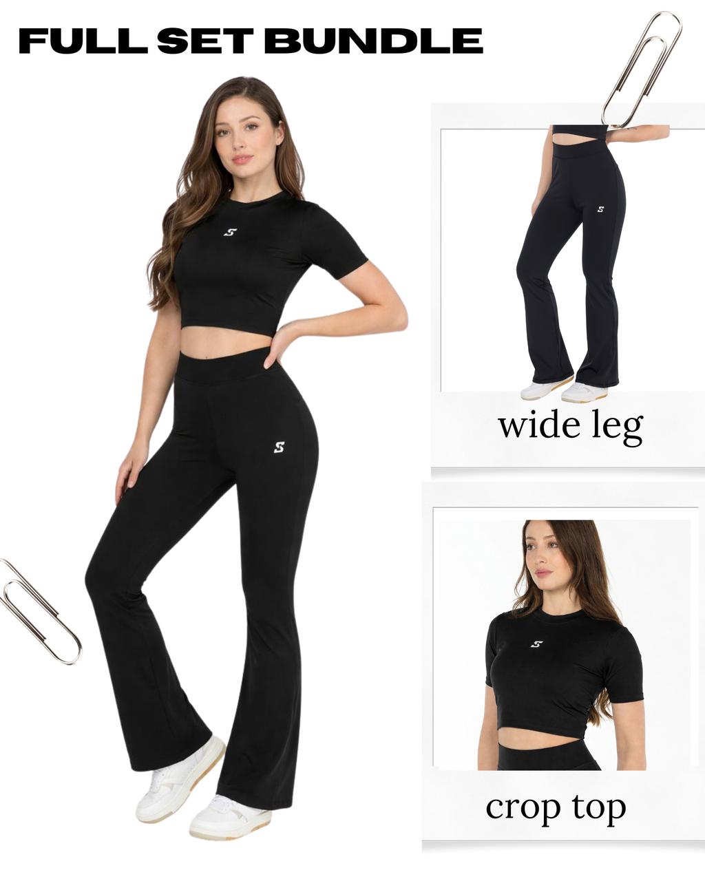 full Set bundle (crop top+wide leg)