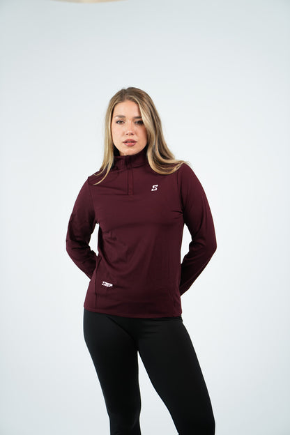 Half zipper long sleeve