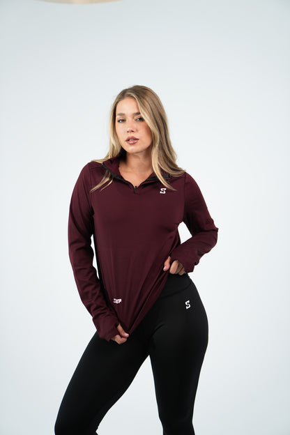 Half zipper long sleeve