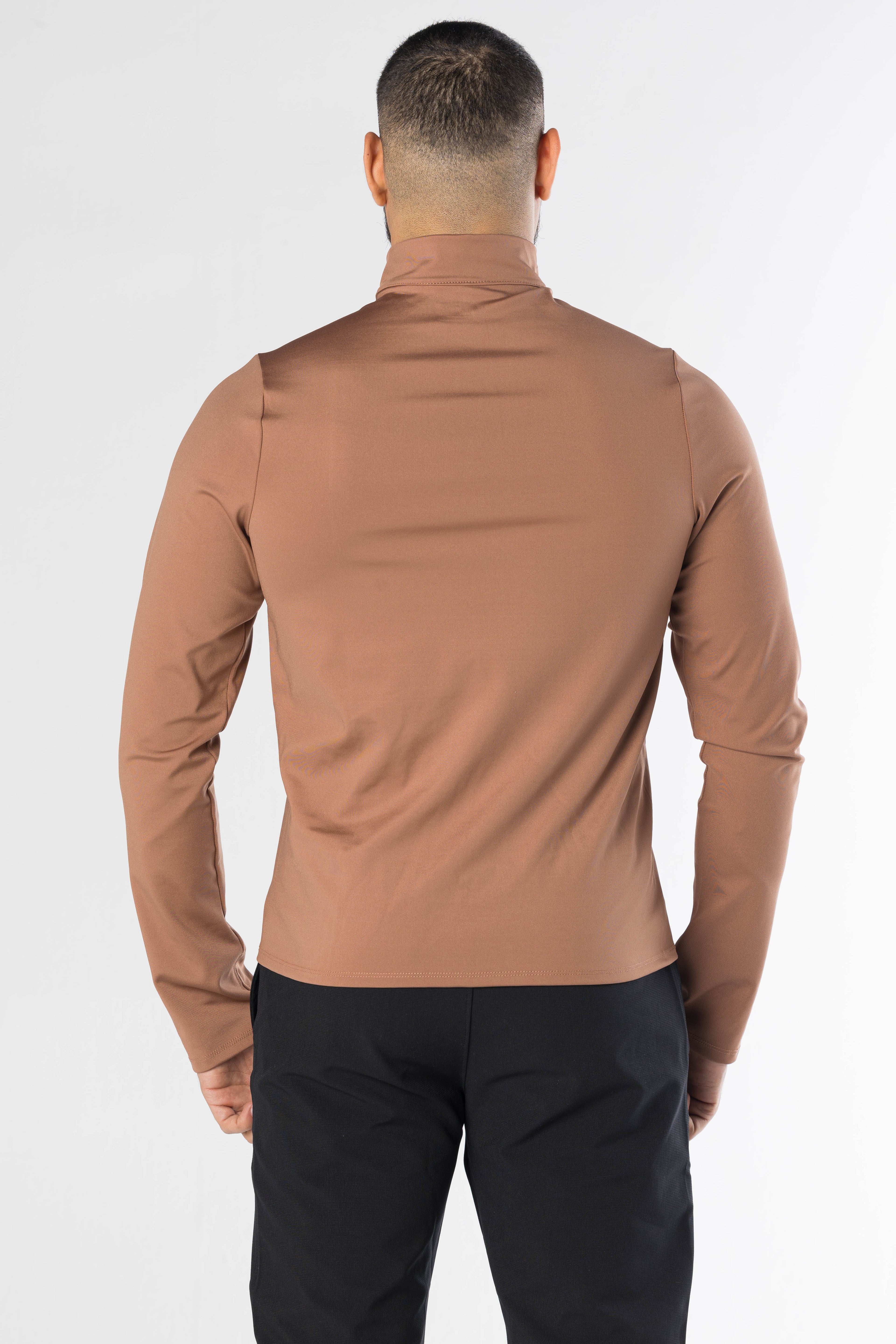 Men half zipper long sleeve
