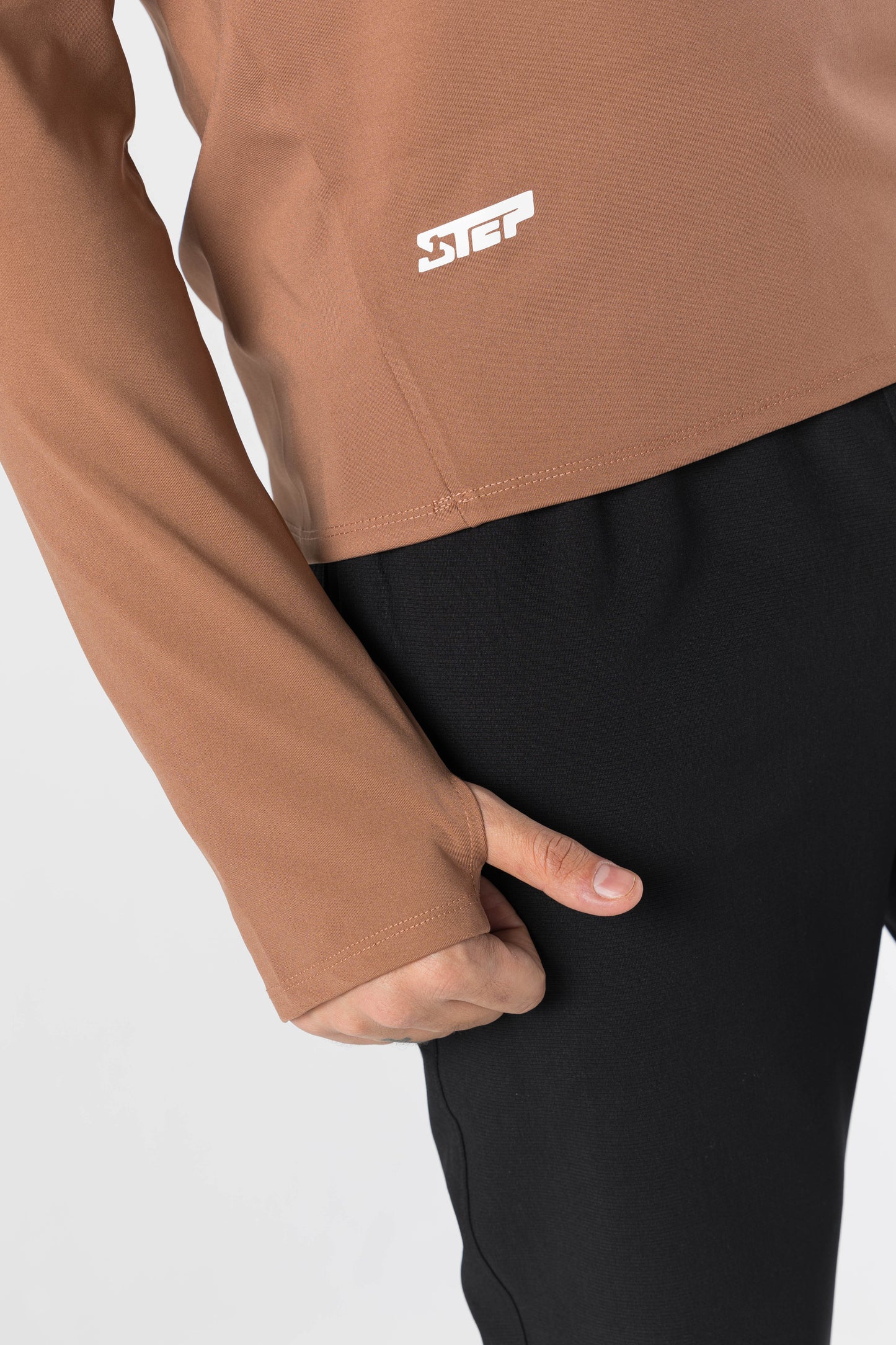 Men half zipper long sleeve