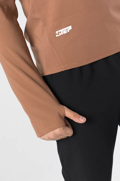 Men half zipper long sleeve