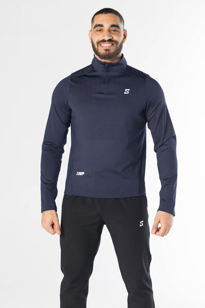 Men half zipper long sleeve