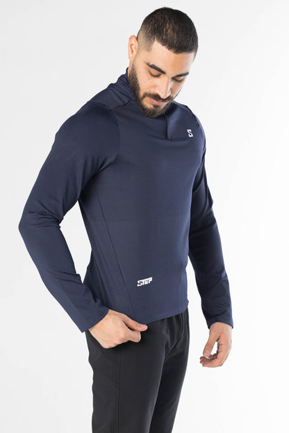 Men half zipper long sleeve