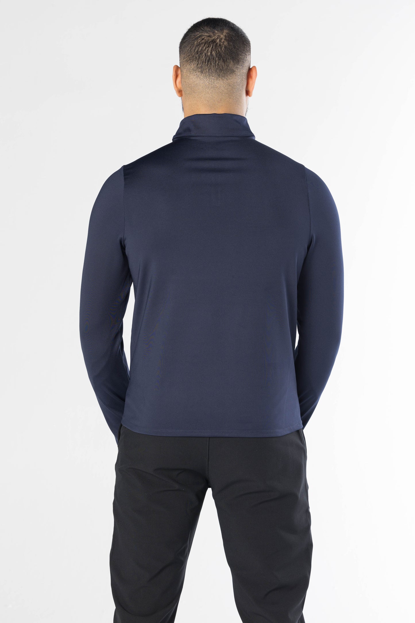 Men half zipper long sleeve