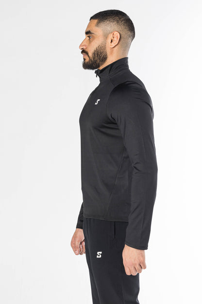 Men half zipper long sleeve