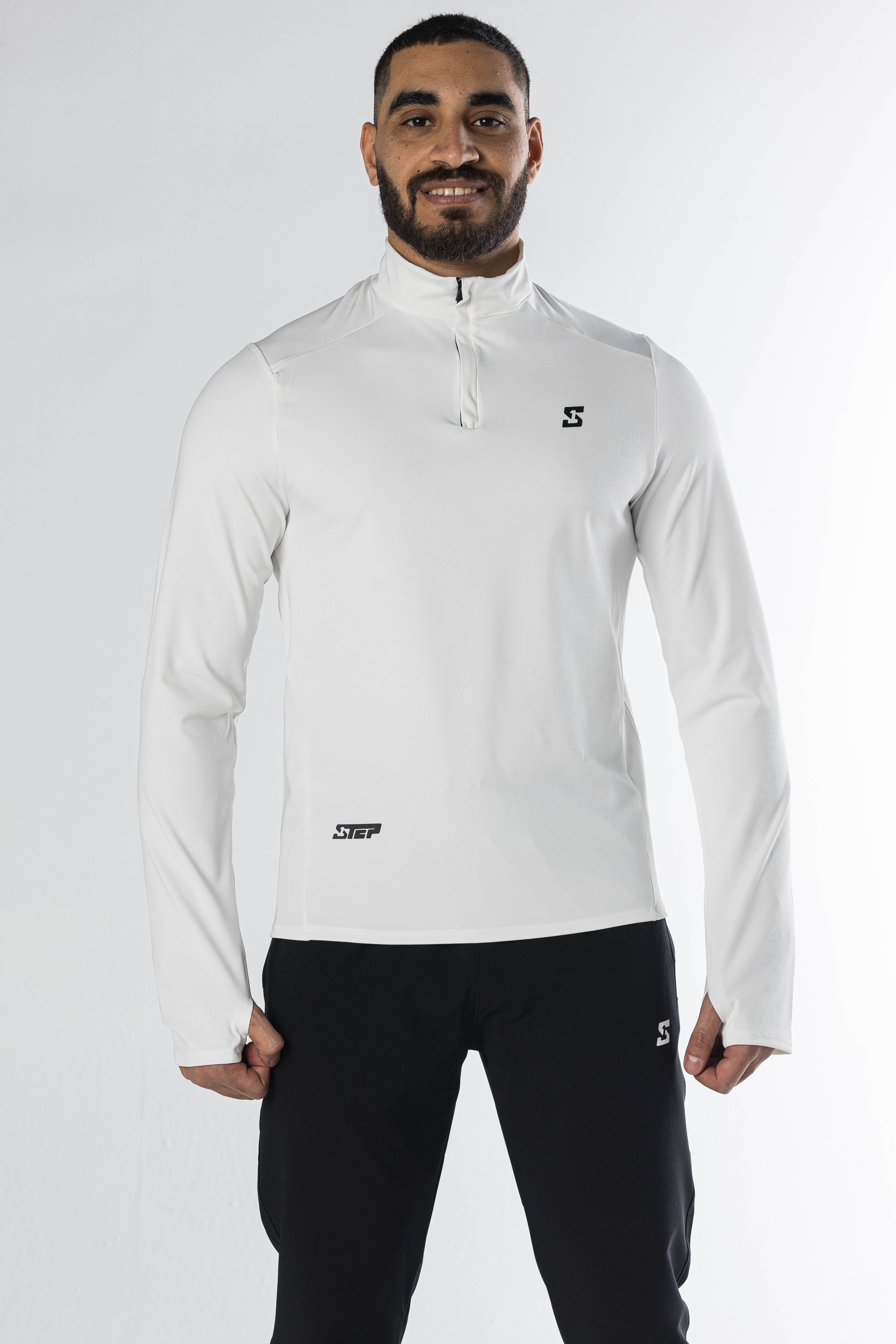 Men half zipper long sleeve